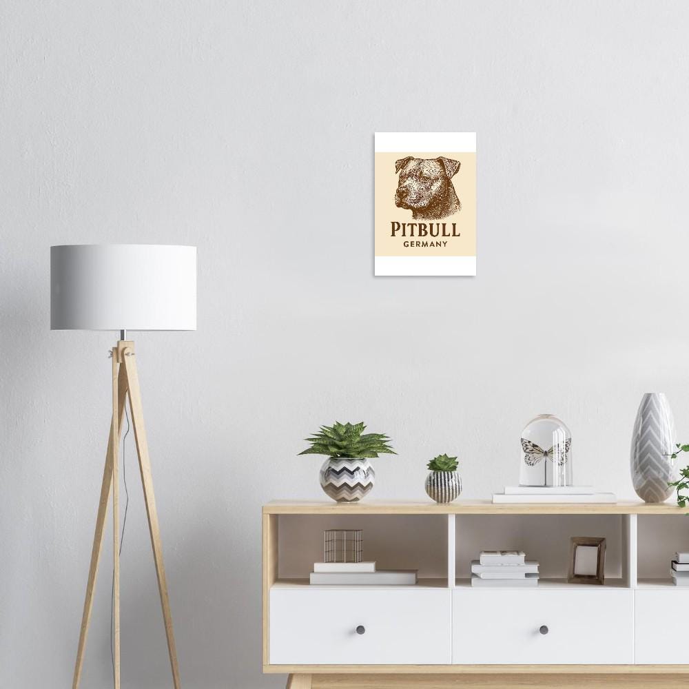 Stunning Portrait of Pitbull - Premium Matte Art Poster - Dog Lover Gift