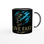 LIVE FAST – Bold Graphic Statement Design | Rebellisches Motiv für Fans von Speed, Freiheit & Urban Culture | Beidseitiger Druck