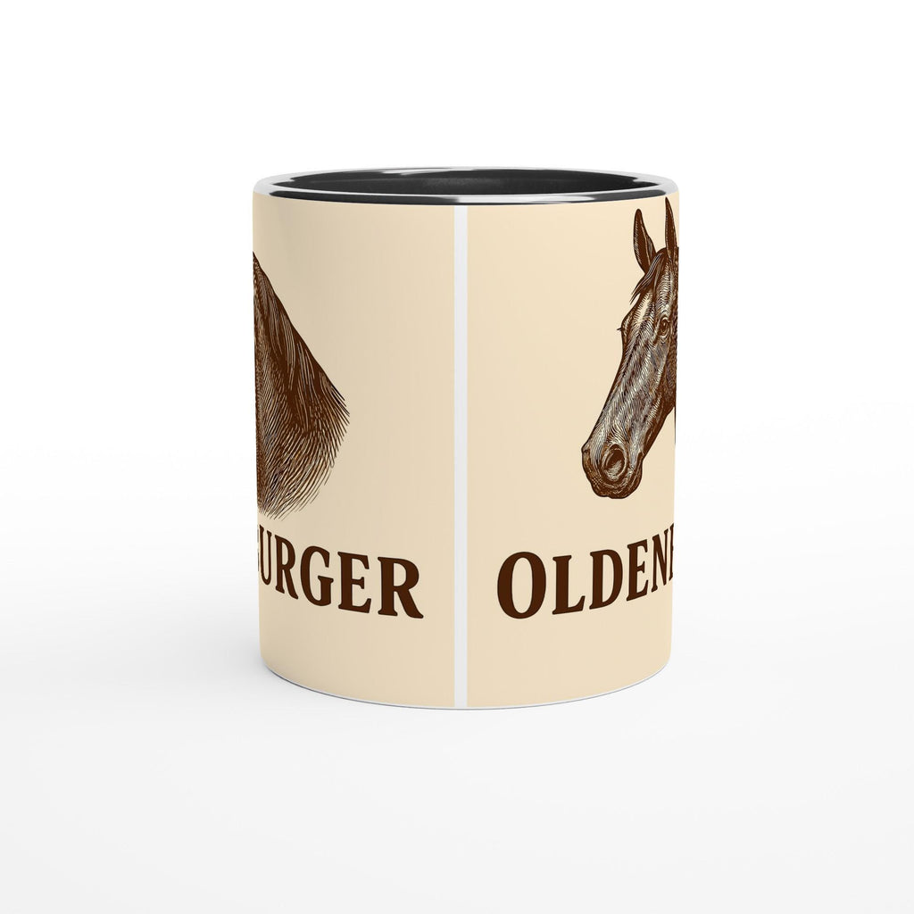 Oldenburger Pferd Line Art – Warmblut Illustration für Pferdeliebhaber – Edles Reitsport Design