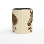 Quarter Horse Line Art – Westernpferd Illustration für Pferdeliebhaber – Edles American Quarter Horse Design