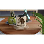 Westfale Pferd Line Art – Warmblut Illustration für Pferdeliebhaber – Edles Westfalen Reitsport Design