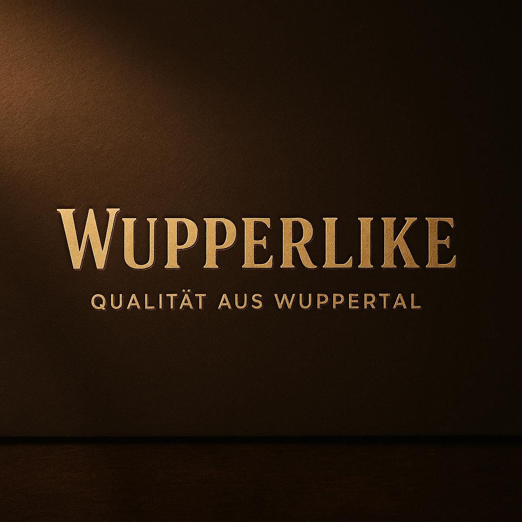 Wuppertal Tote Bag – Schwarze Premium Stofftasche mit Gold Print | Geschenk für Wuppertal Fans | Wiederverwendbare Einkaufstasche