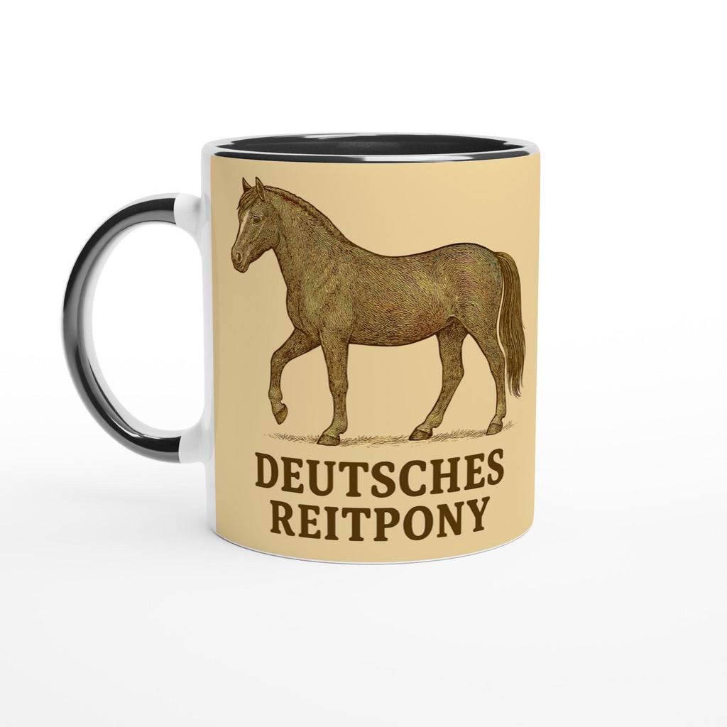 Deutsches Pony – Liebevolles Pony Motiv | Reitpony Artwork | Pferde Illustration | Geschenk für Ponyfans und junge Reiter