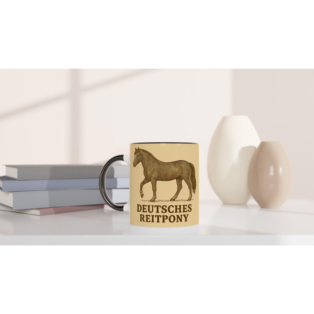 Deutsches Pony – Liebevolles Pony Motiv | Reitpony Artwork | Pferde Illustration | Geschenk für Ponyfans und junge Reiter