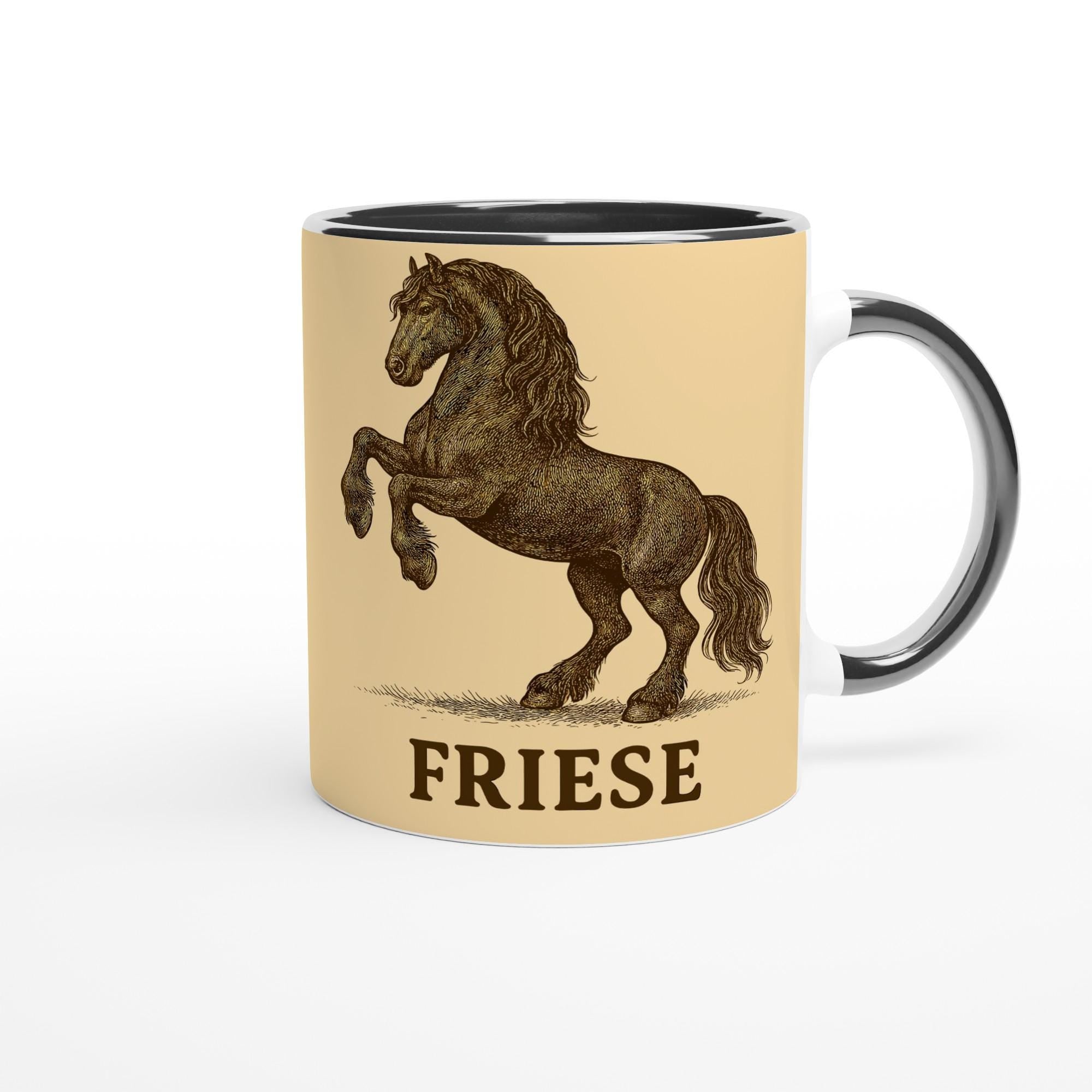Friese – Majestätisches Friesian Horse Motiv | Barockpferd Artwork | Schwarze Pferde Illustration | Geschenk für Pferdeliebhaber