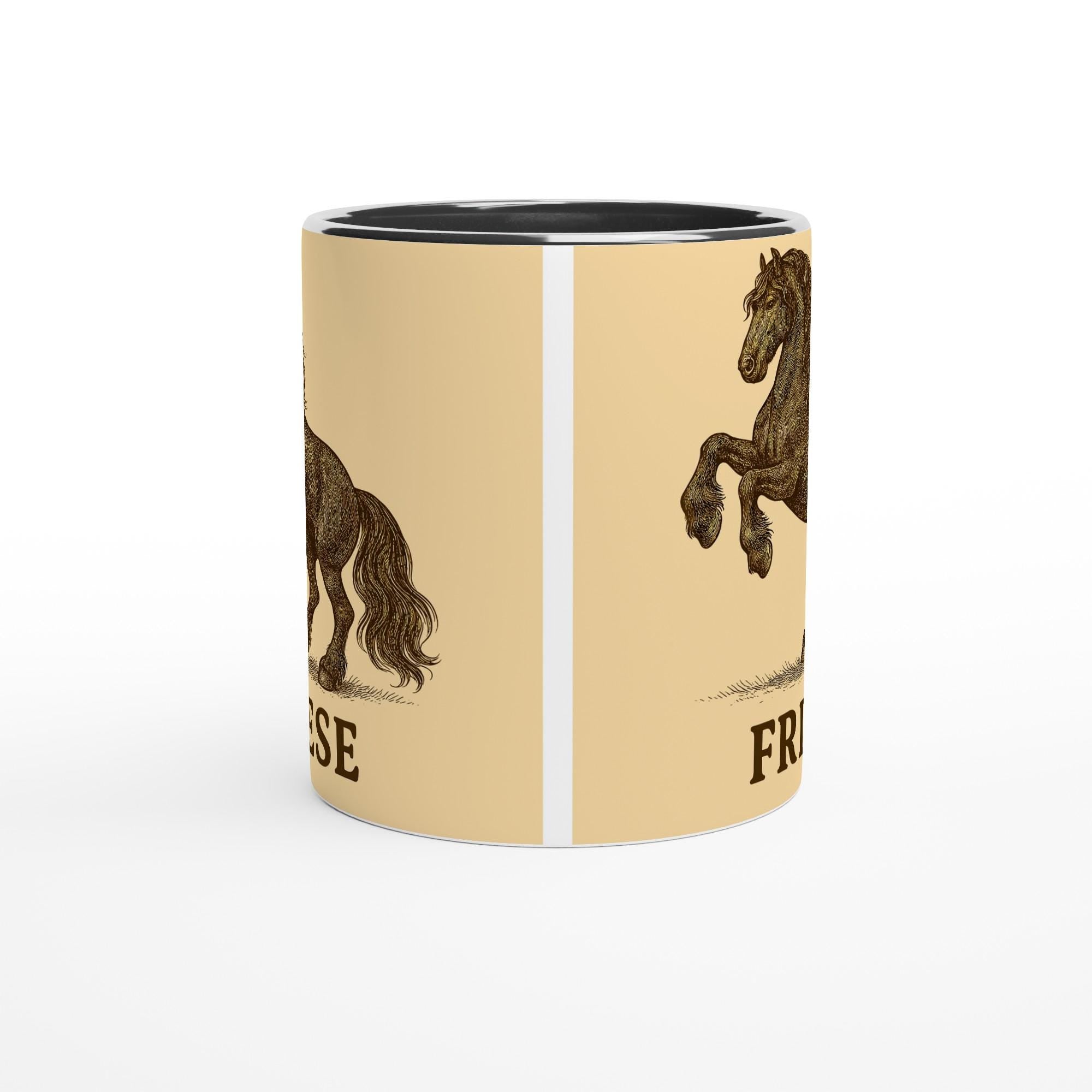 Friese – Majestätisches Friesian Horse Motiv | Barockpferd Artwork | Schwarze Pferde Illustration | Geschenk für Pferdeliebhaber