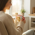 Mädchen und Pferd – Zarte Pferdeliebe Illustration auf Keramiktasse | Geschenk für Reiterinnen & Pferdefans