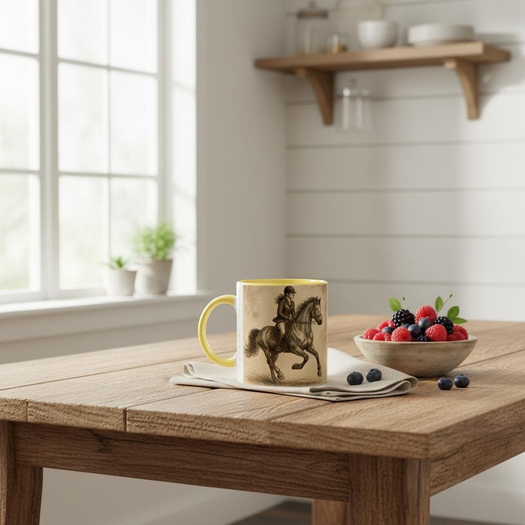 Geschenk für Reiterinnen Dressur & Reitsport Illustration