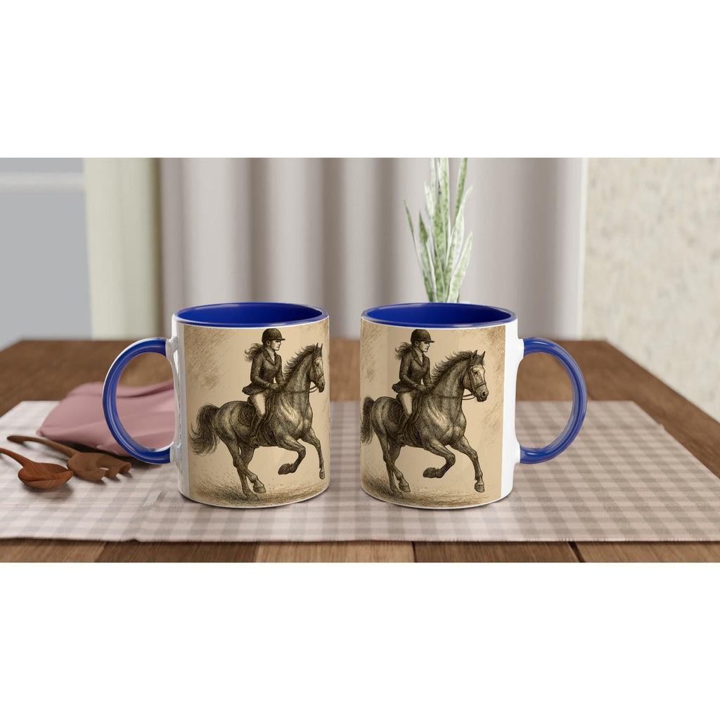 Geschenk für Reiterinnen Dressur & Reitsport Illustration