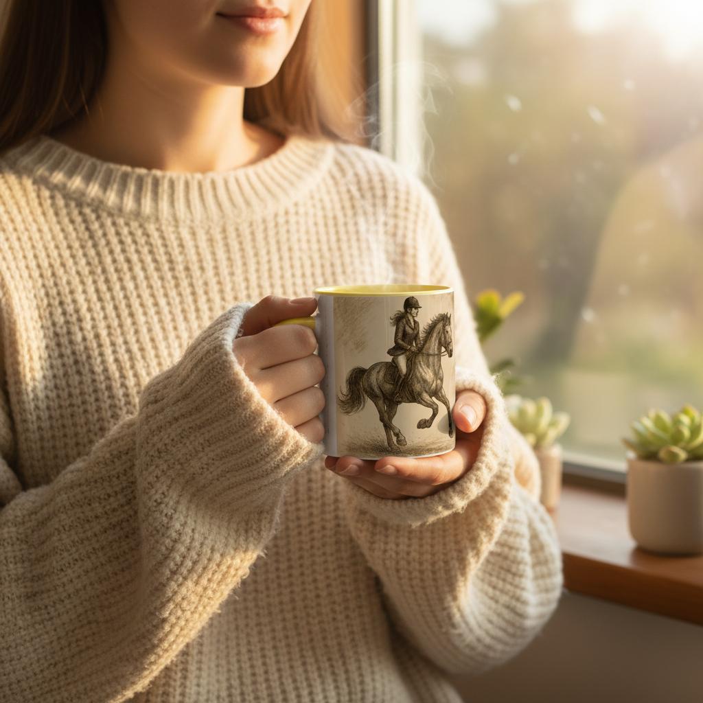 Geschenk für Reiterinnen Dressur & Reitsport Illustration