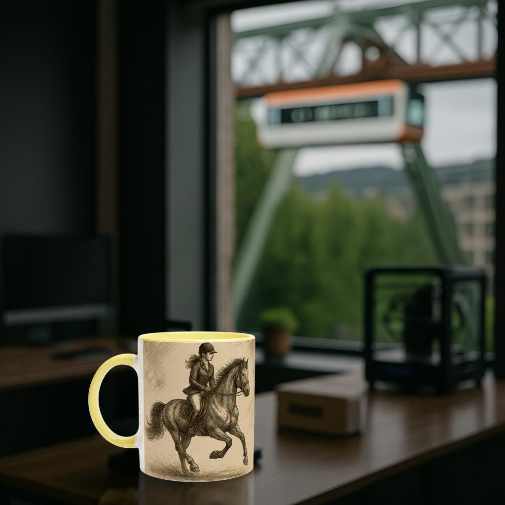 Geschenk für Reiterinnen Dressur & Reitsport Illustration