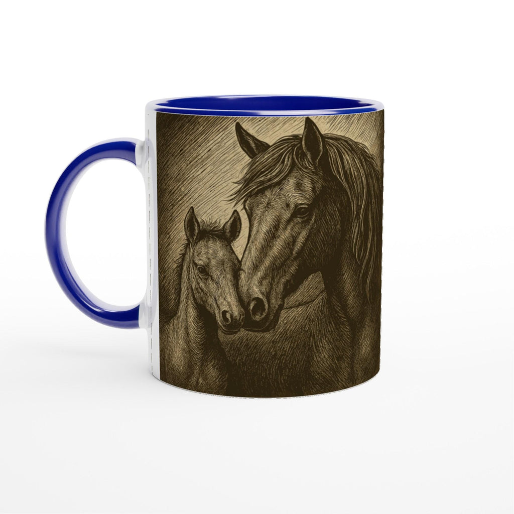 Mother’s Grace – Stute Fohlen, Pferdekunst Tasse Geschenk für Reiterinnen & Pferdeliebhaber