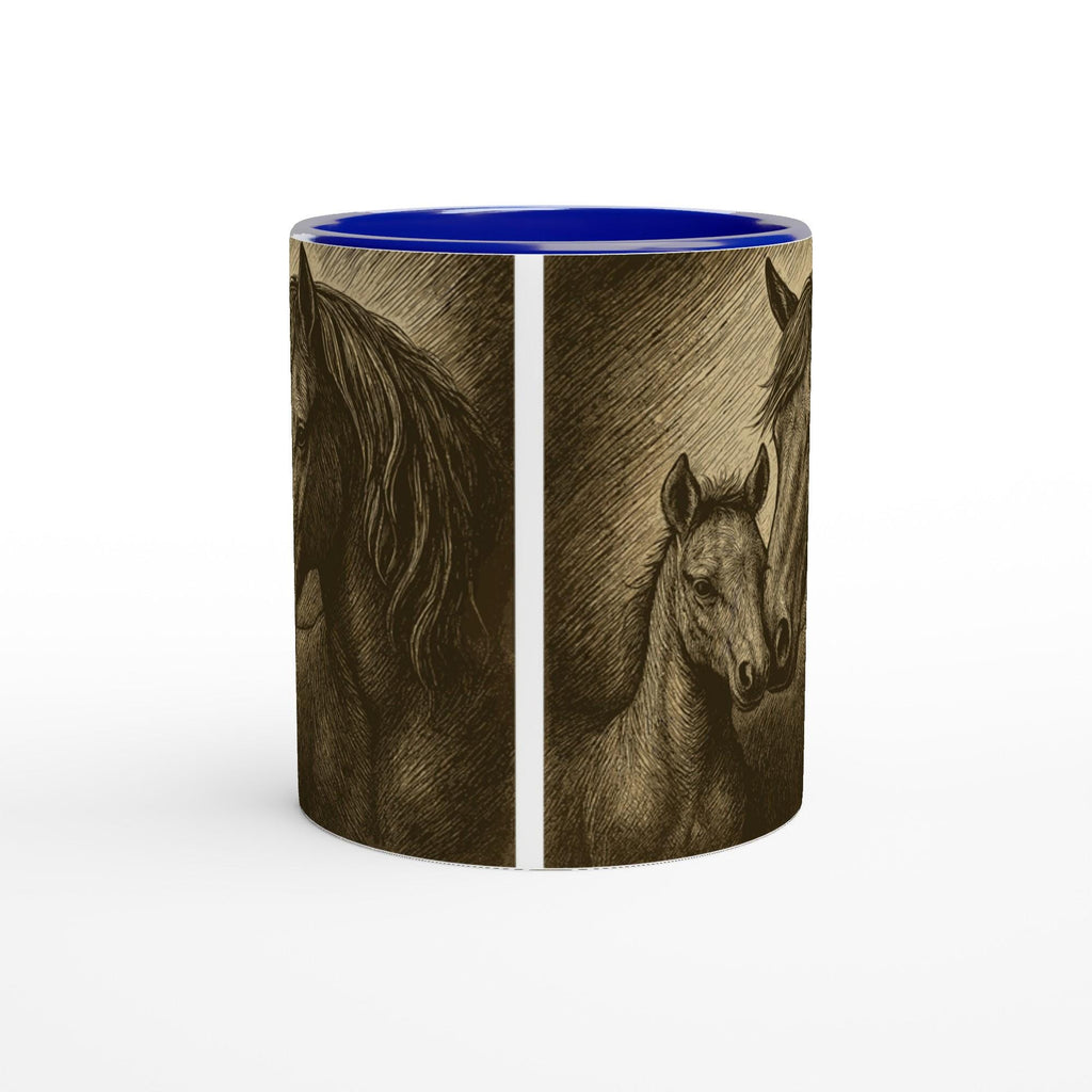 Mother’s Grace – Stute Fohlen, Pferdekunst Tasse Geschenk für Reiterinnen & Pferdeliebhaber