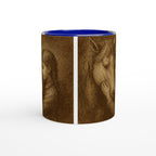 Golden Bond – Gravur-Tasse Pferd & Mädchen | Geschenk für Reiterinnen | Pferdeliebe Tasse | Vintage Style Mug