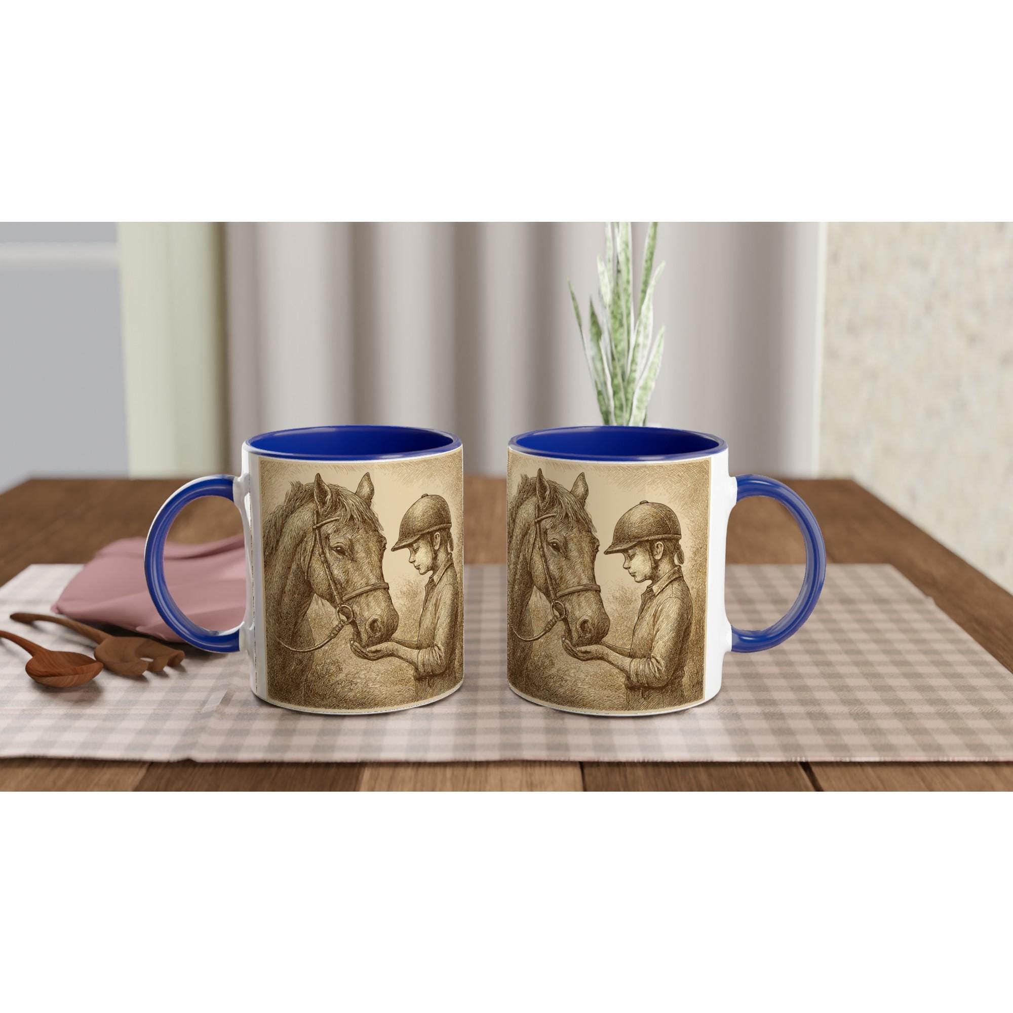 Trust Tenderness – Feine Tasse mit Reiterin & Pferd