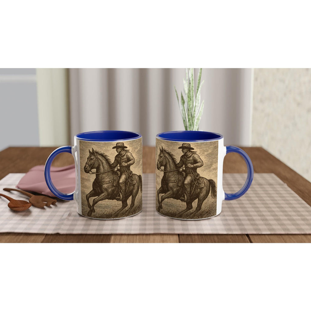 Western Reiter Tasse – Cowboy auf Pferd · · Geschenk für Westernreiter & Ranch Fans