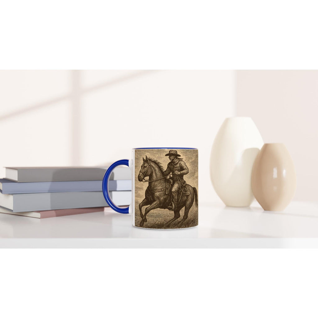 Western Reiter Tasse – Cowboy auf Pferd · · Geschenk für Westernreiter & Ranch Fans
