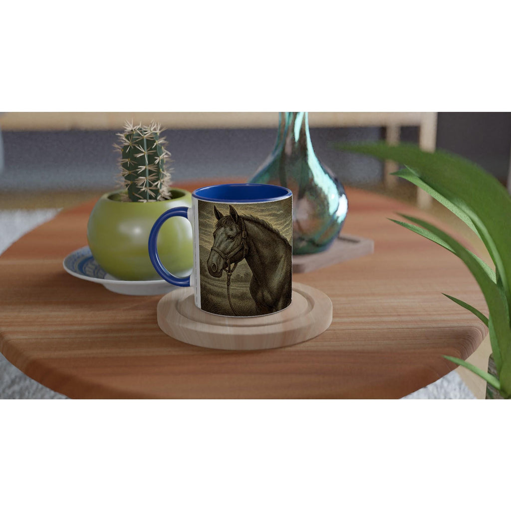 Elegante Reiterin – Klassische Pferdetasse für Reiter & Pferdeliebhaber – Vintage Equestrian Mug