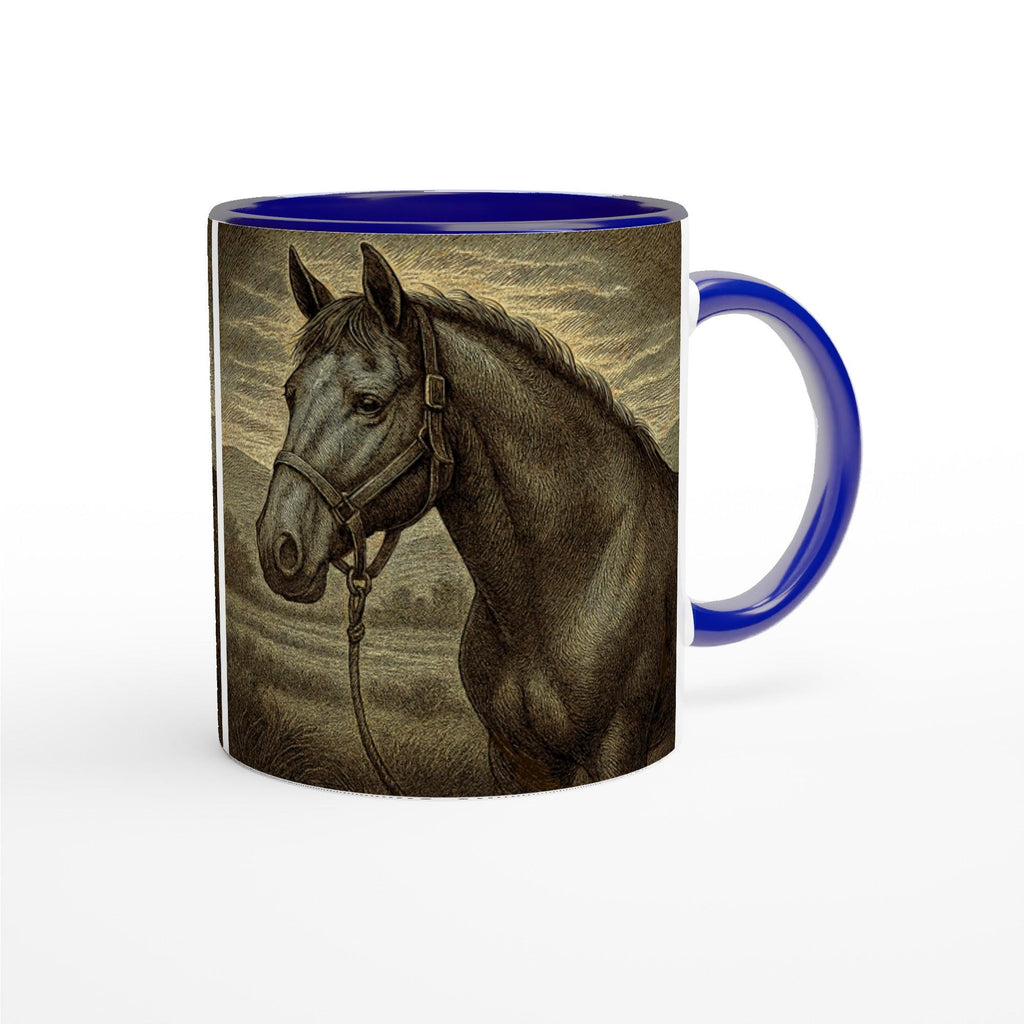 Elegante Reiterin – Klassische Pferdetasse für Reiter & Pferdeliebhaber – Vintage Equestrian Mug