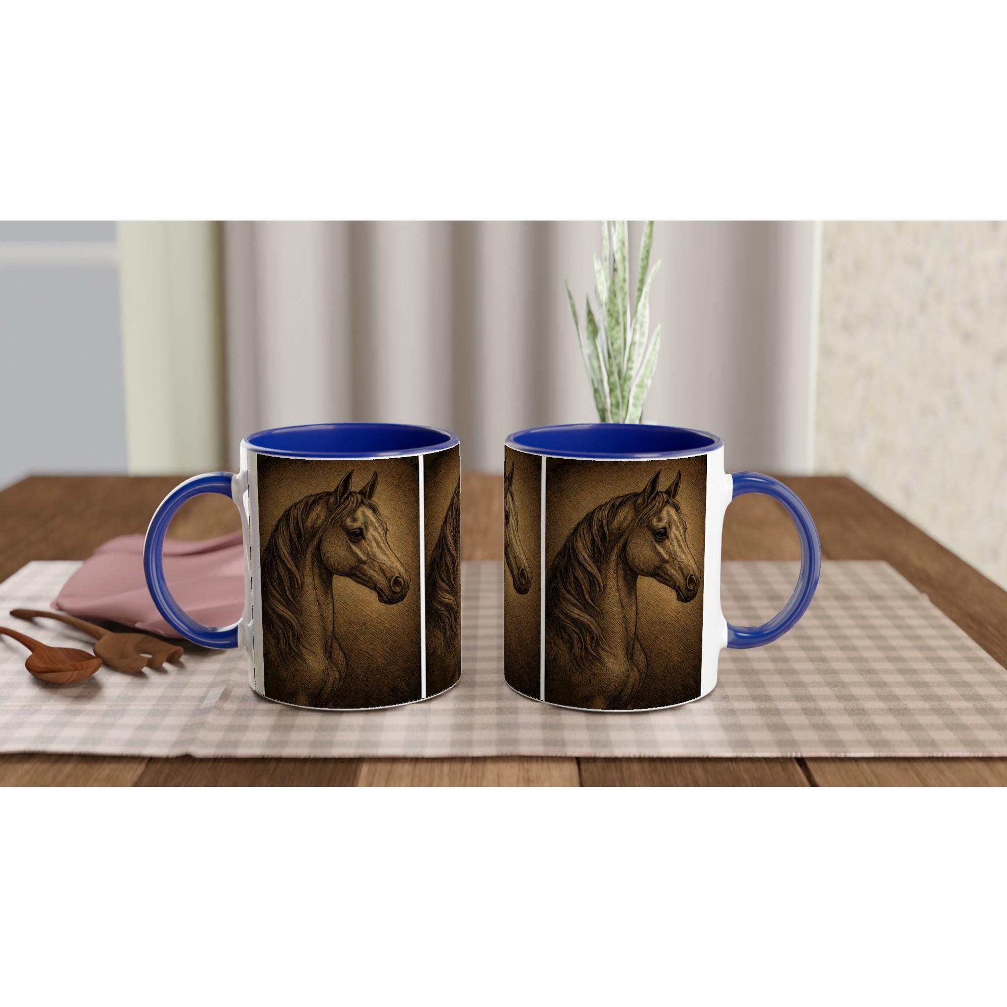 Golden Grace – Pferdeporträt Tasse | Geschenk für Pferdeliebhaber & Reiterinnen