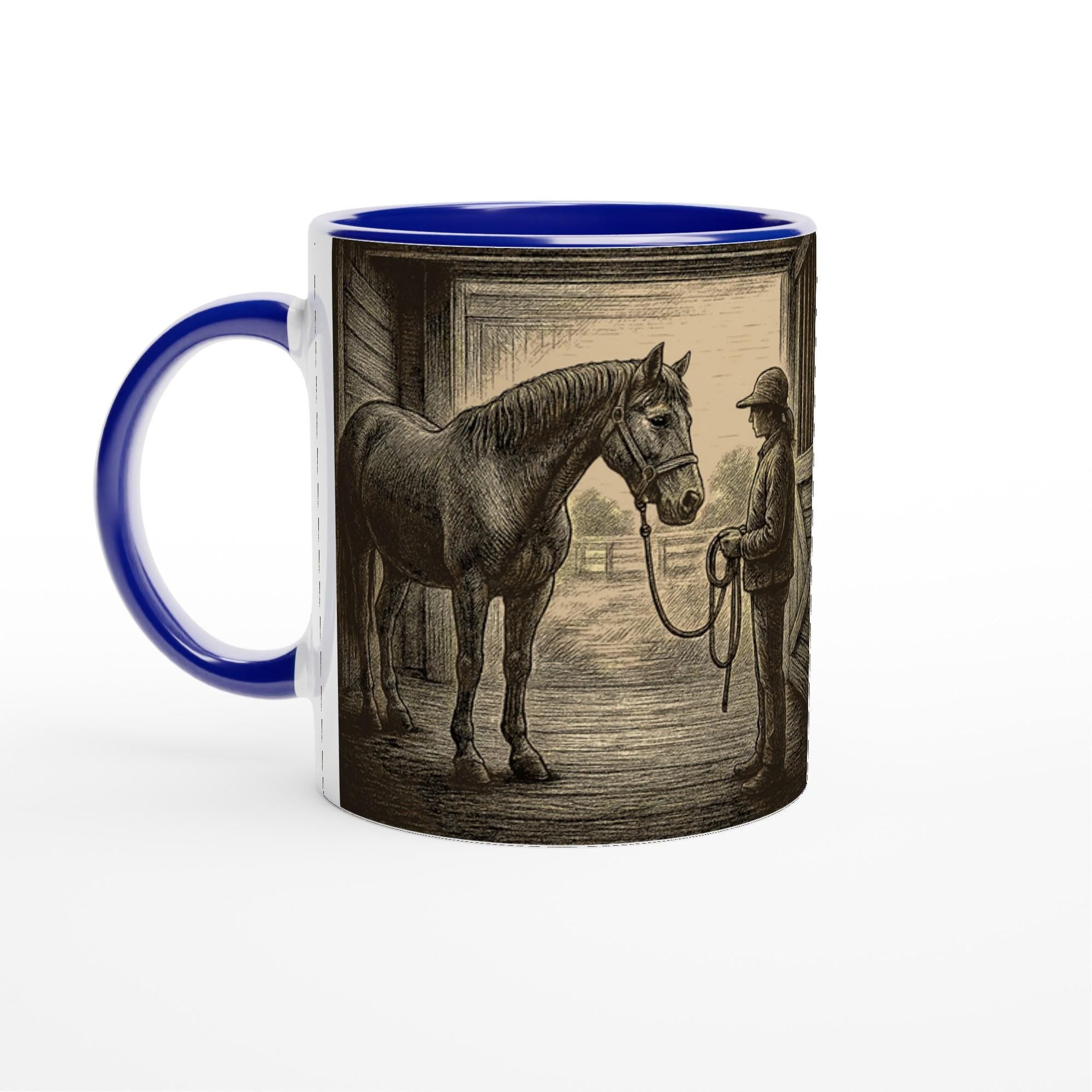 Stille Verbindung – Tasse mit Reiterin & Pferd, Stallmotiv, Geschenk für Pferdeliebhaberinnen