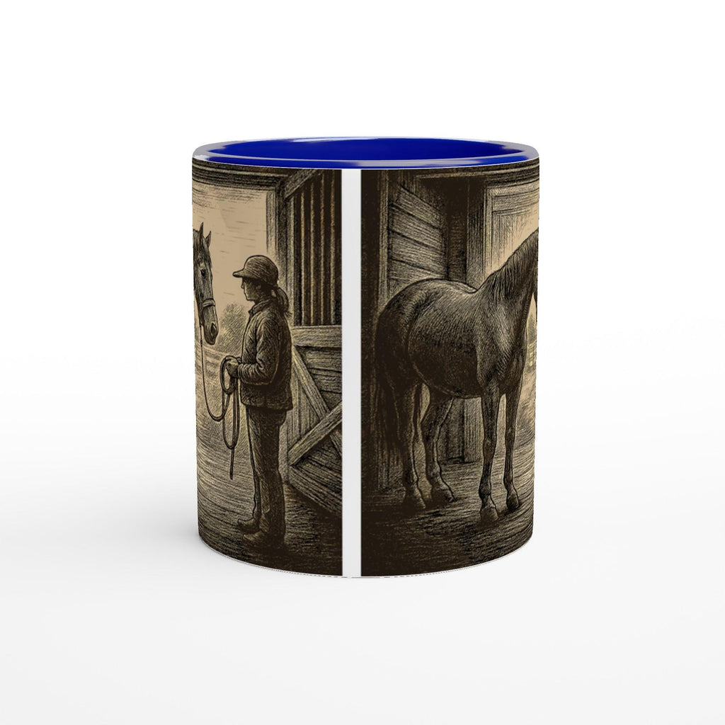 Stille Verbindung – Tasse mit Reiterin & Pferd, Stallmotiv, Geschenk für Pferdeliebhaberinnen