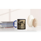 Stille Verbindung – Tasse mit Reiterin & Pferd, Stallmotiv, Geschenk für Pferdeliebhaberinnen