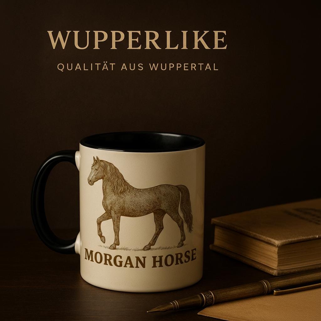 Morgan Horse – Klassisches Amerikanisches Pferdemotiv | Morgan Horse Artwork | Elegante Pferde Illustration | Geschenk für Pferdeliebhaber