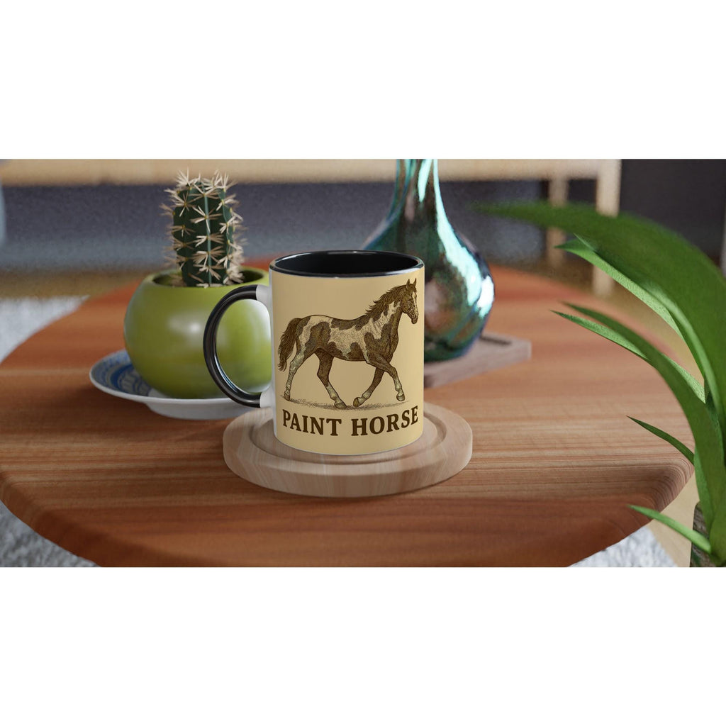Paint Horse – Western Pferdemotiv | Pinto Horse Artwork | Spotted Horse Illustration | Geschenk für Pferdeliebhaber & Westernfans