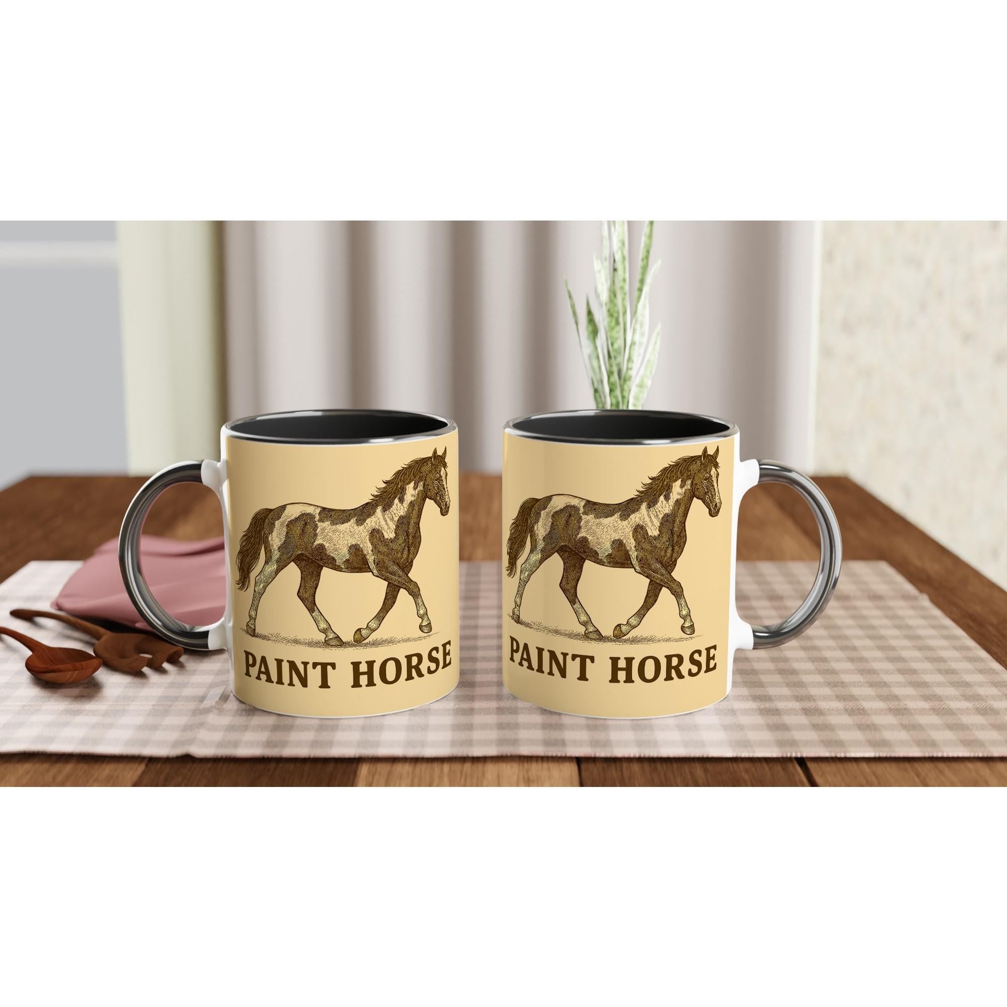 Paint Horse – Western Pferdemotiv | Pinto Horse Artwork | Spotted Horse Illustration | Geschenk für Pferdeliebhaber & Westernfans