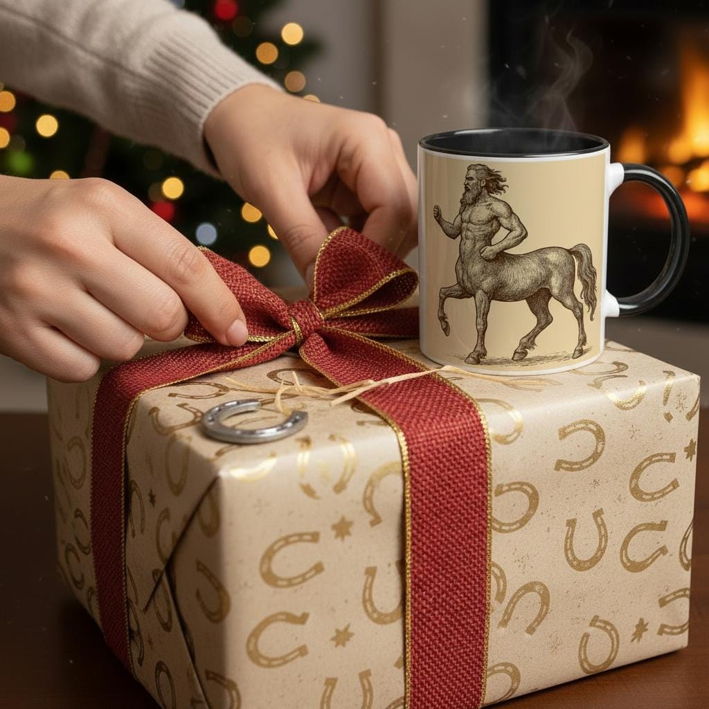 Zentaur – Mythologisches Mensch-Pferd Motiv | Elegantes Centaur Artwork | Mystische Silhouette | Fantasy Illustration