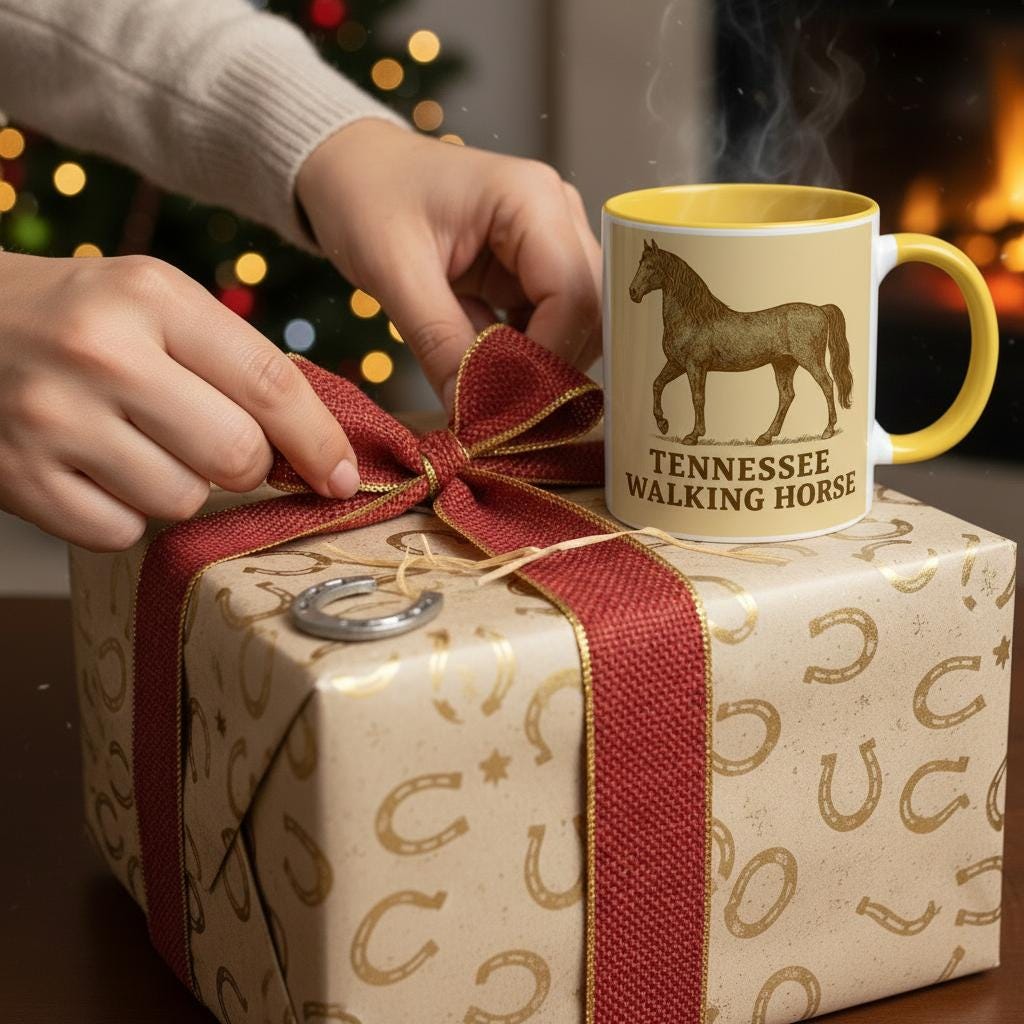 Tennessee Walking Horse – Elegantes Gaited Horse Motiv | Walking Horse Artwork | Sanfte Pferde-Illustration | Geschenk für Pferdeliebhaber