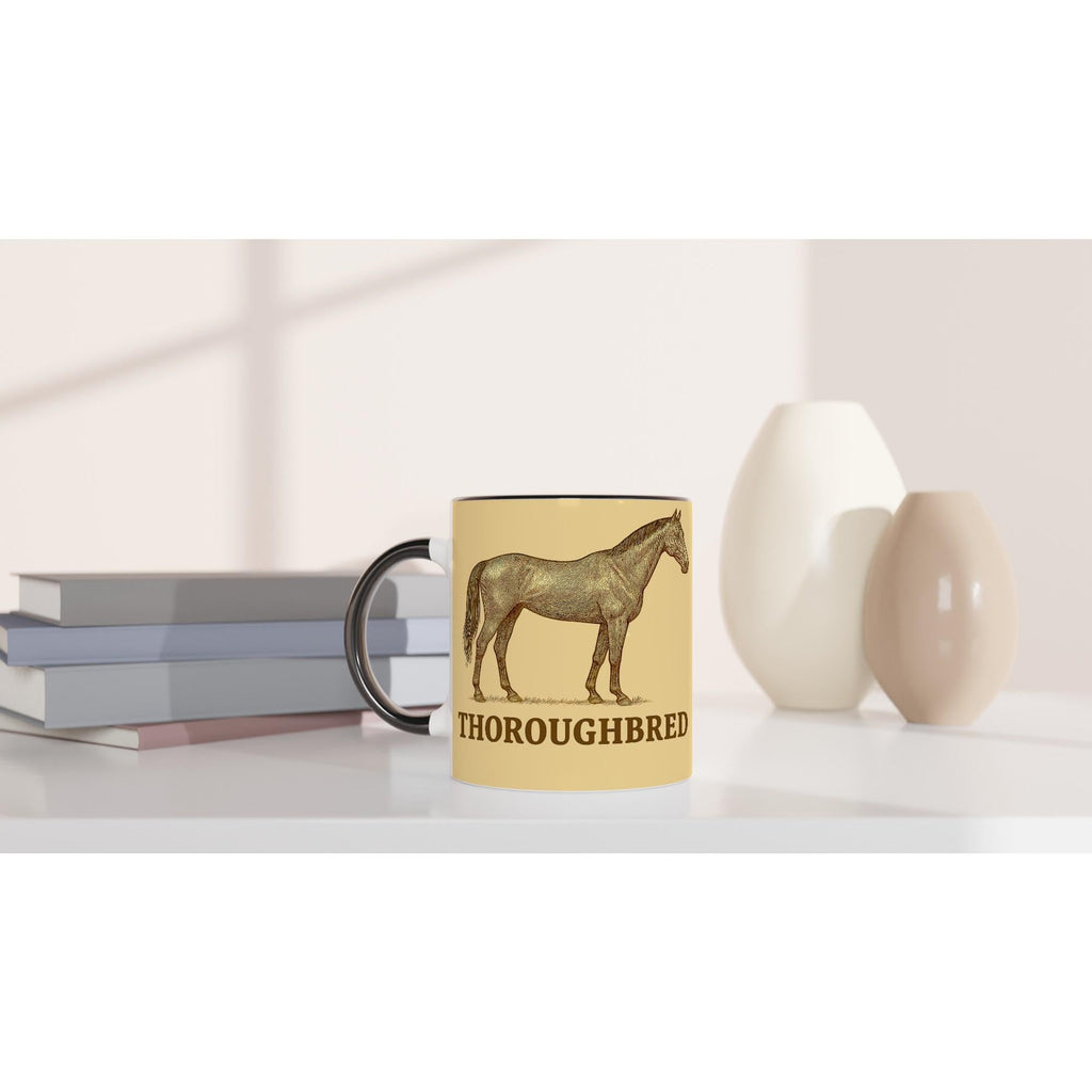 Thoroughbred – Elegantes Englisches Vollblut Motiv | Racehorse Artwork | Athletische Pferde-Illustration | Geschenk für Pferdeliebhaber