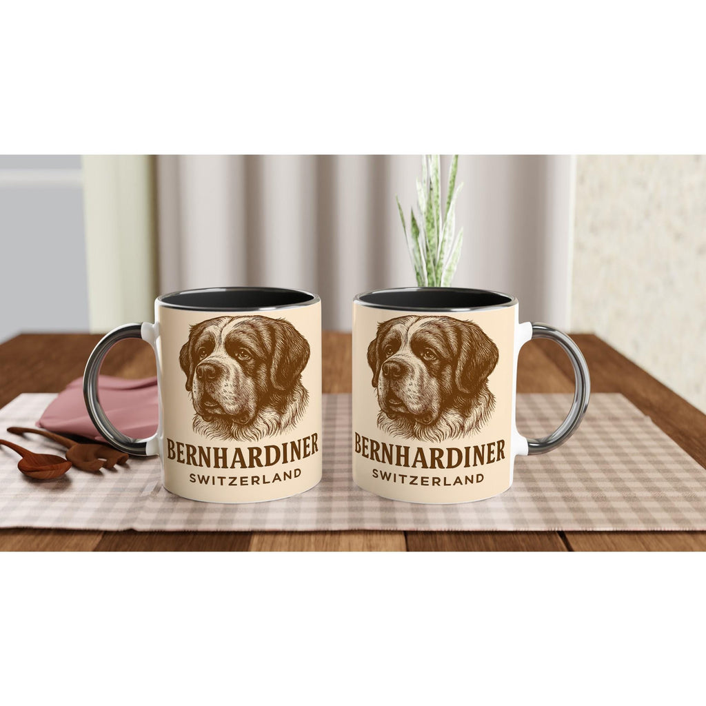 Bernhardiner – Swiss Saint Bernard Motiv | Sanftes Alpenhund Artwork | Elegante Hunde-Illustration | Geschenk für Hundeliebhaber