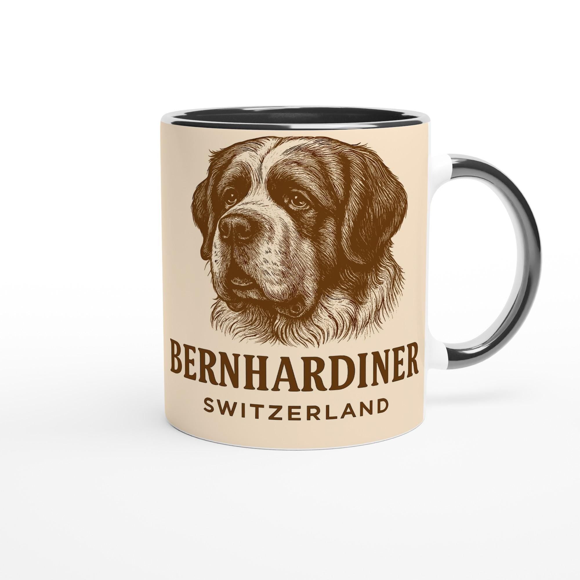 Bernhardiner – Swiss Saint Bernard Motiv | Sanftes Alpenhund Artwork | Elegante Hunde-Illustration | Geschenk für Hundeliebhaber