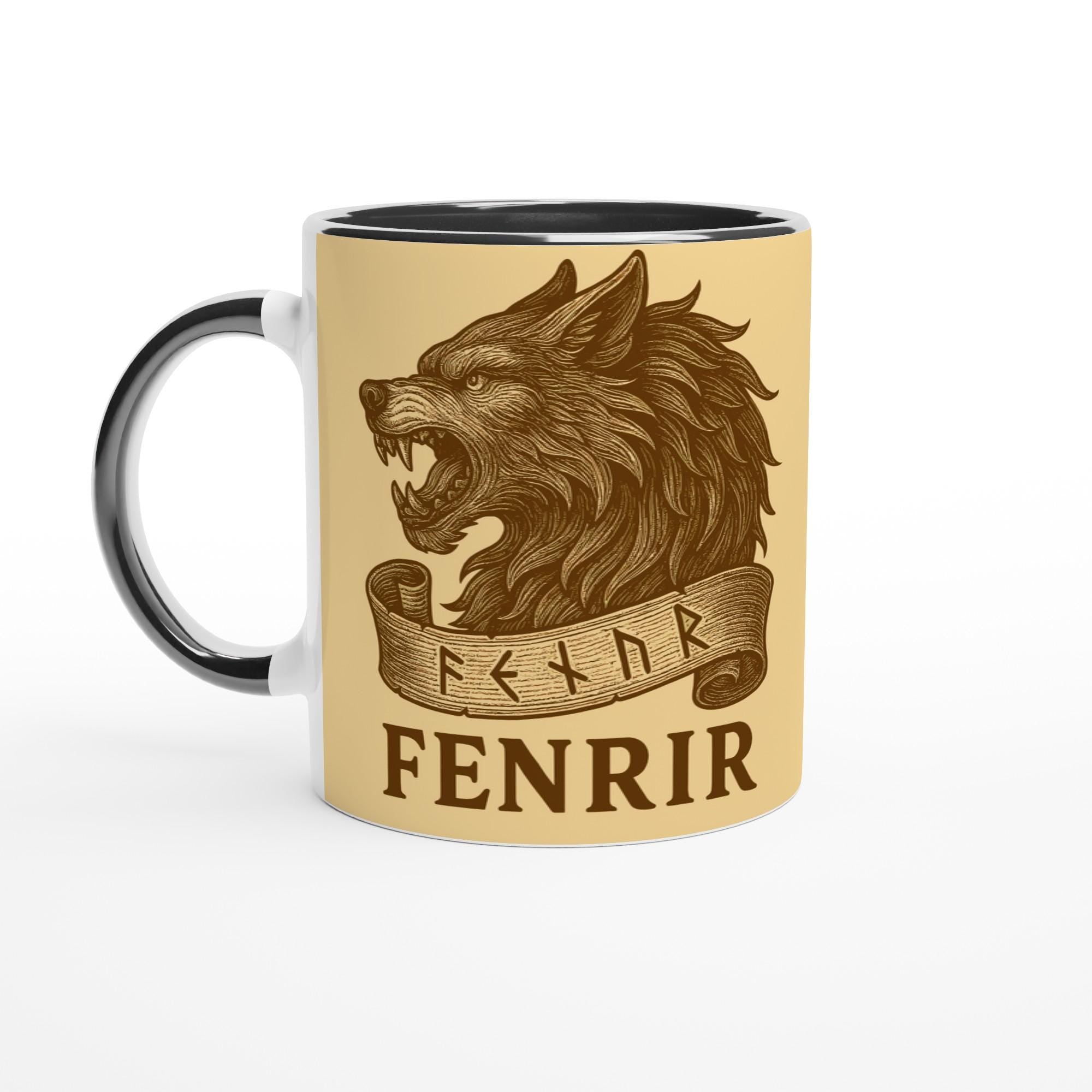 Fenrir – Mythologischer Nordischer Wolf | Norse Mythology Artwork | Fenriswolf Silhouette | Viking Fantasy Illustration
