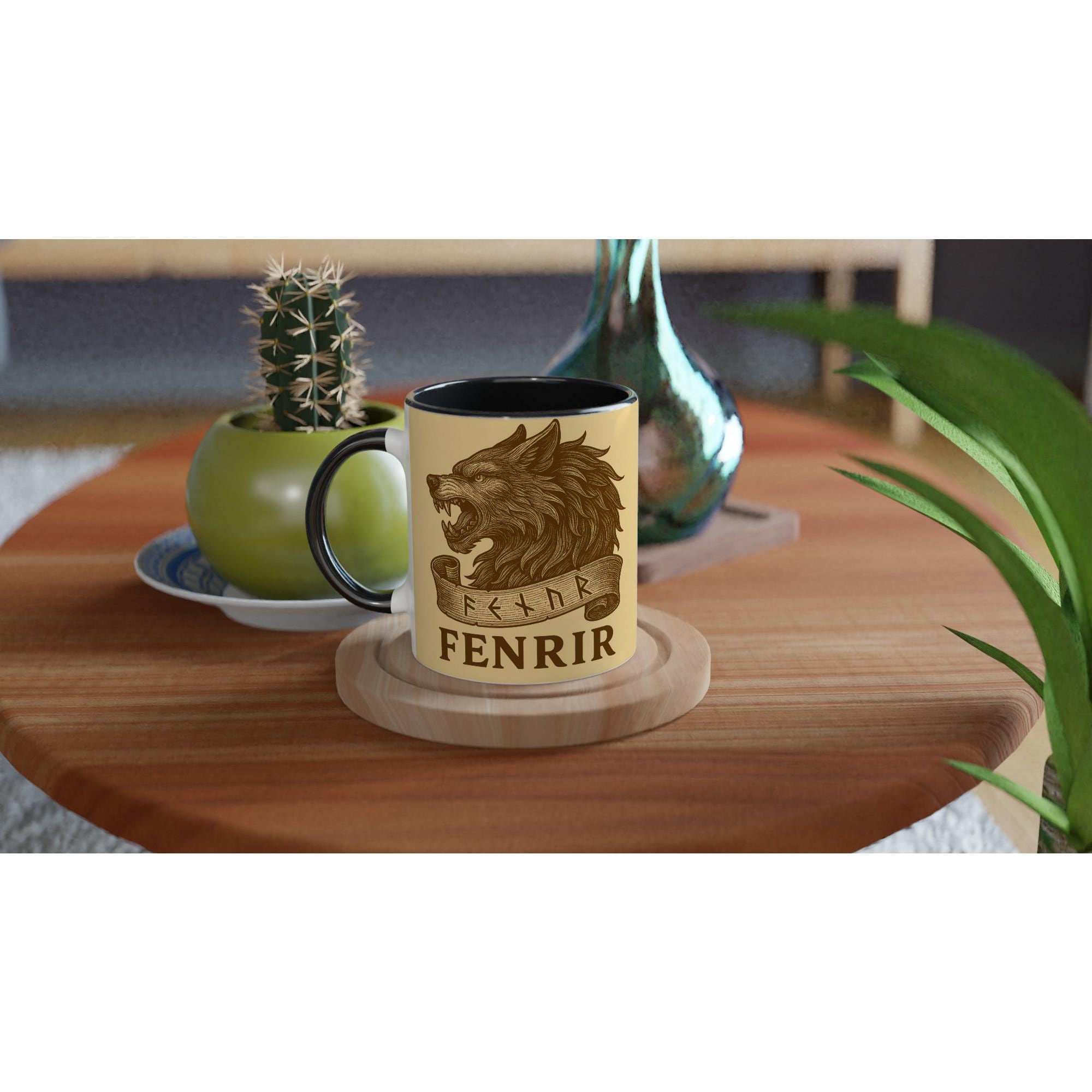 Fenrir – Mythologischer Nordischer Wolf | Norse Mythology Artwork | Fenriswolf Silhouette | Viking Fantasy Illustration