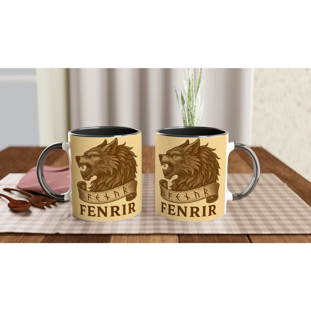 Fenrir – Mythologischer Nordischer Wolf | Norse Mythology Artwork | Fenriswolf Silhouette | Viking Fantasy Illustration