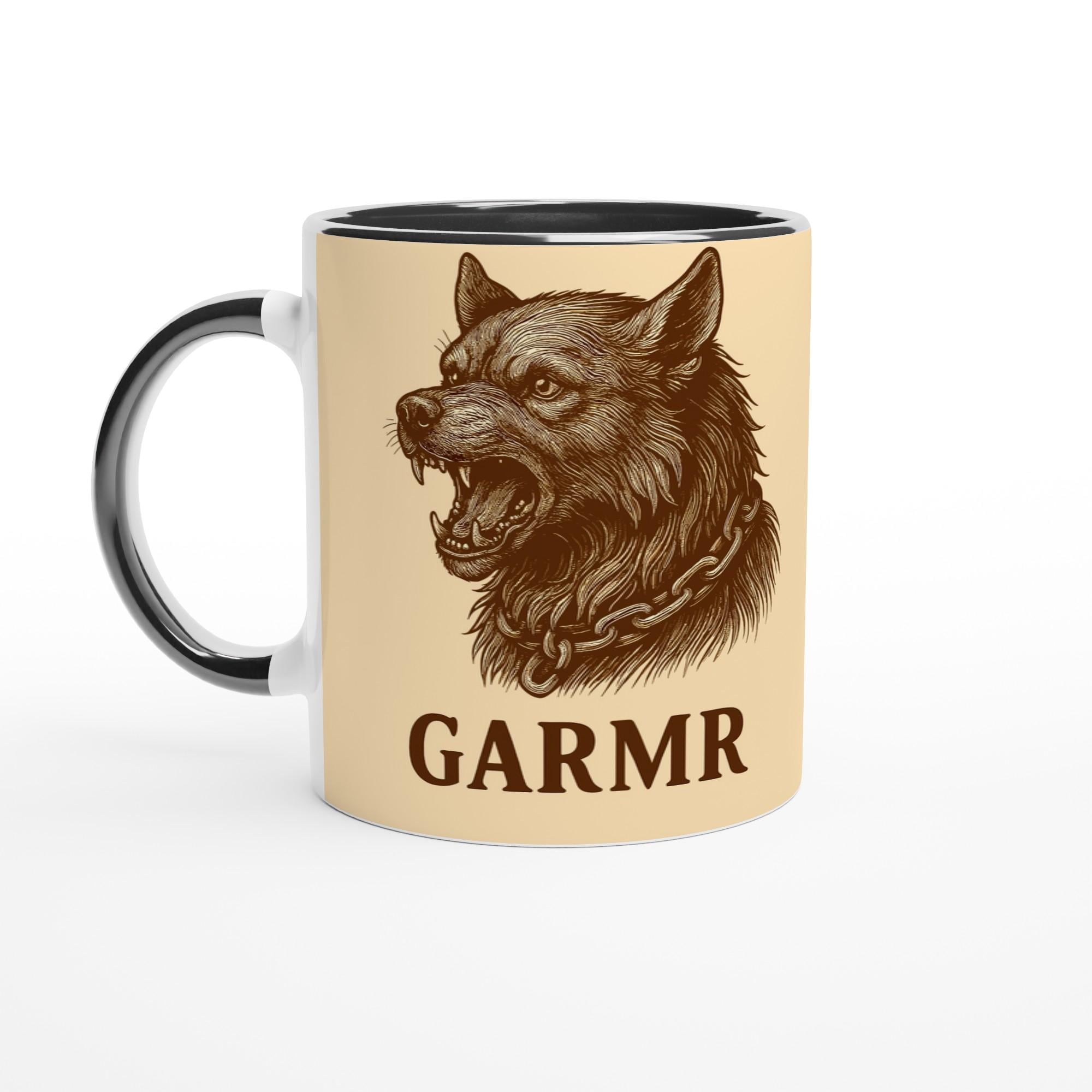 Garmr – Nordischer Unterweltwächter | Norse Mythology Artwork | Dunkles Wolf-Motiv | Mythologische Silhouette für Fantasyfans