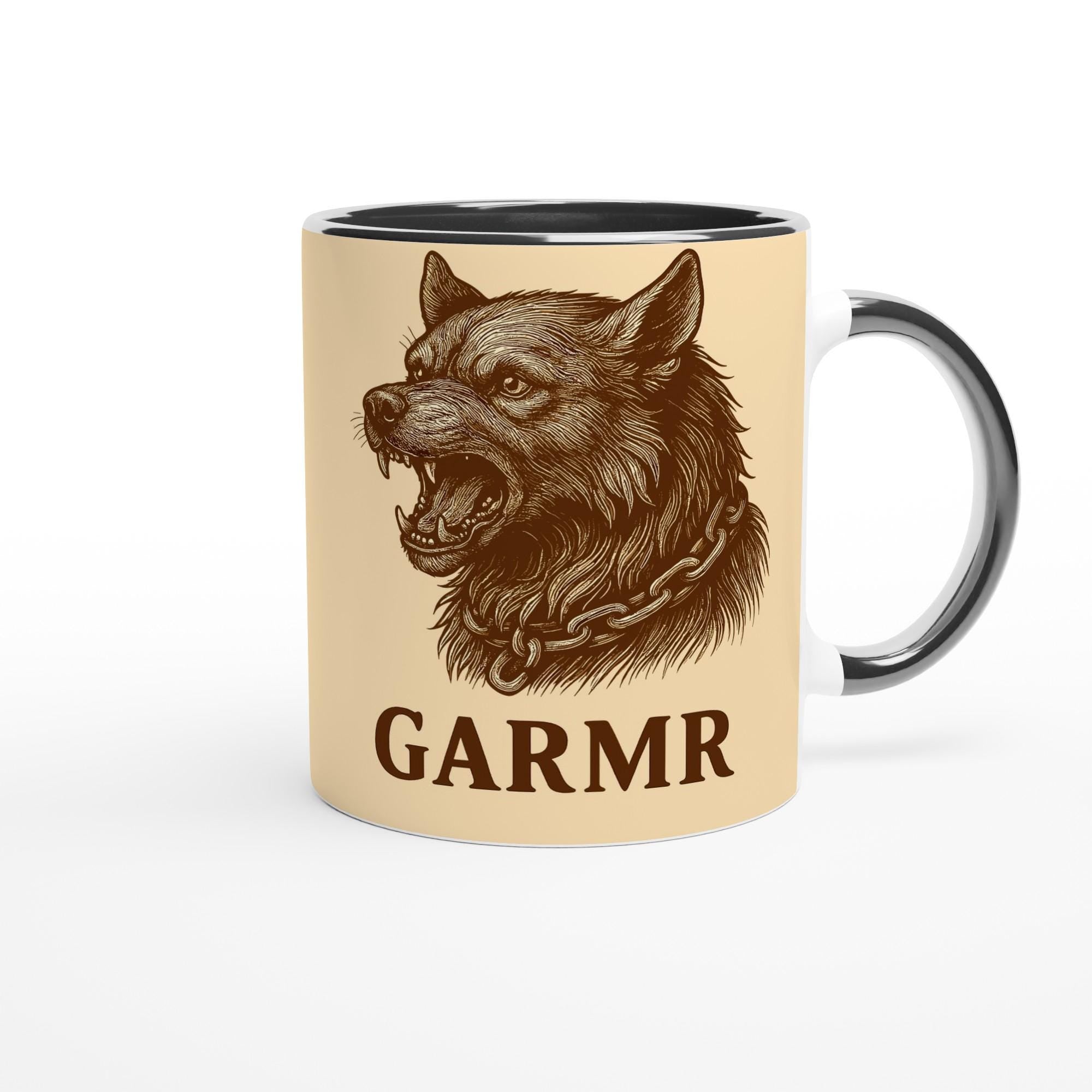 Garmr – Nordischer Unterweltwächter | Norse Mythology Artwork | Dunkles Wolf-Motiv | Mythologische Silhouette für Fantasyfans