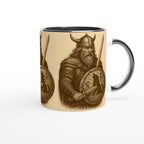 Krieger – Nordische Warrior Silhouette | Mythologische Kämpfer-Illustration | Minimalistisches Fantasy Artwork