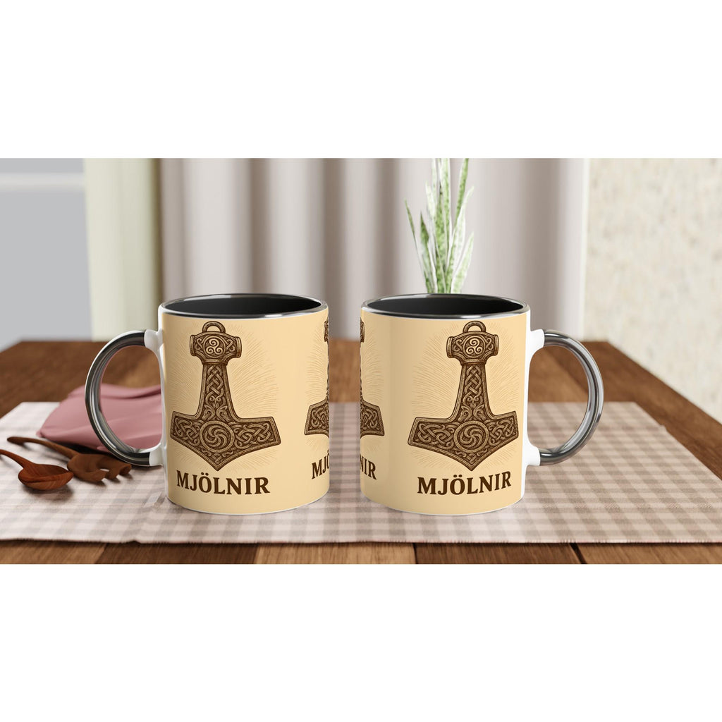 Mjölnir – Thors Hammer Motiv | Nordische Mythologie Illustration | Viking Symbol Artwork | Kraft & Schutz Zeichen