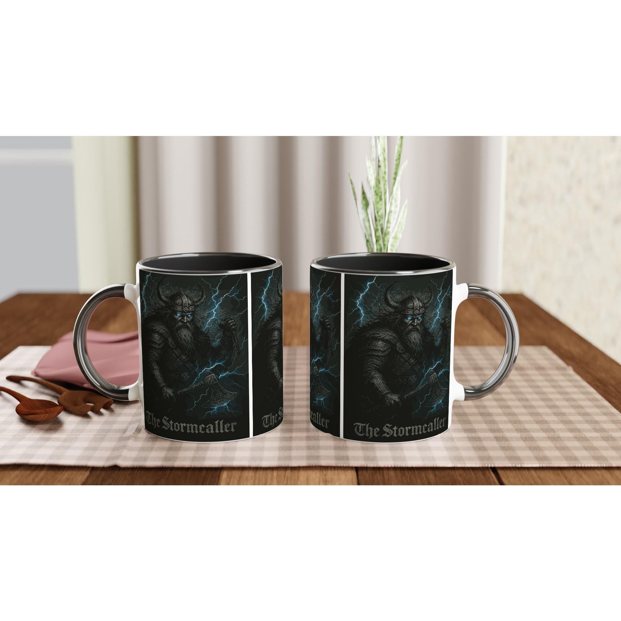The Stormcaller – Wikinger Krieger Tasse | Norse Mythology Mug | Dark Fantasy Art | Geschenk für Männer & Fantasy-Fansviking mug