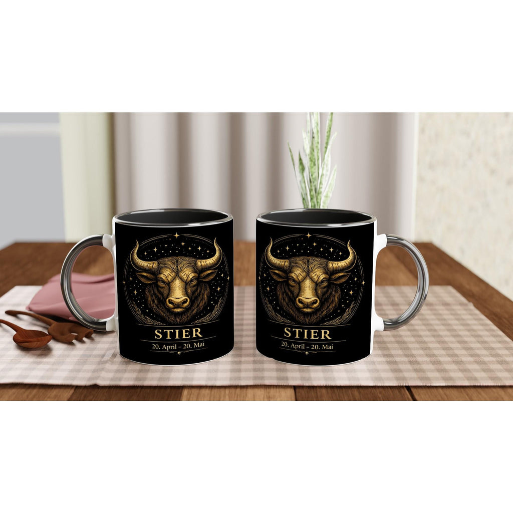 Sternzeichen Stier Tasse – Zodiac Mug für Frauen – Astrologie Geschenk – Beidseitig bedruckte Keramiktasse – Stier Geschenkidee