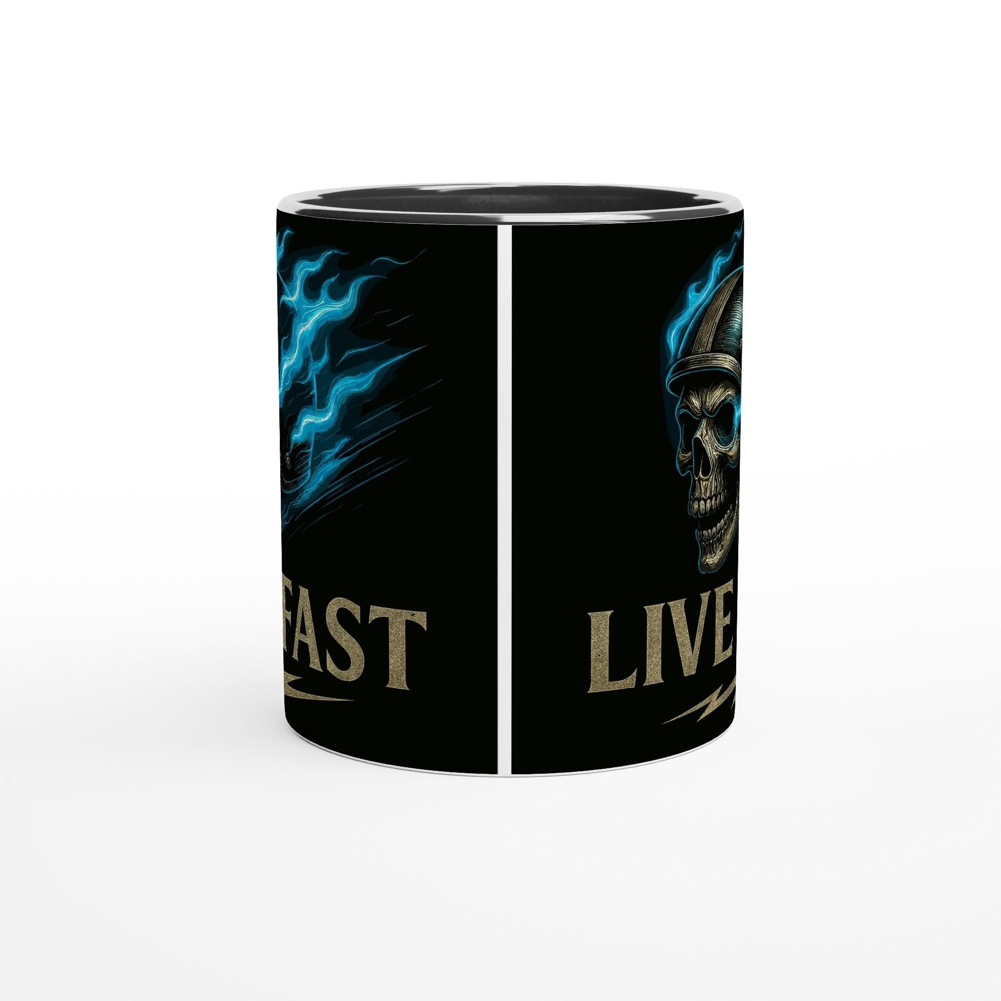 LIVE FAST – Bold Graphic Statement Design | Rebellisches Motiv für Fans von Speed, Freiheit & Urban Culture | Beidseitiger Druck
