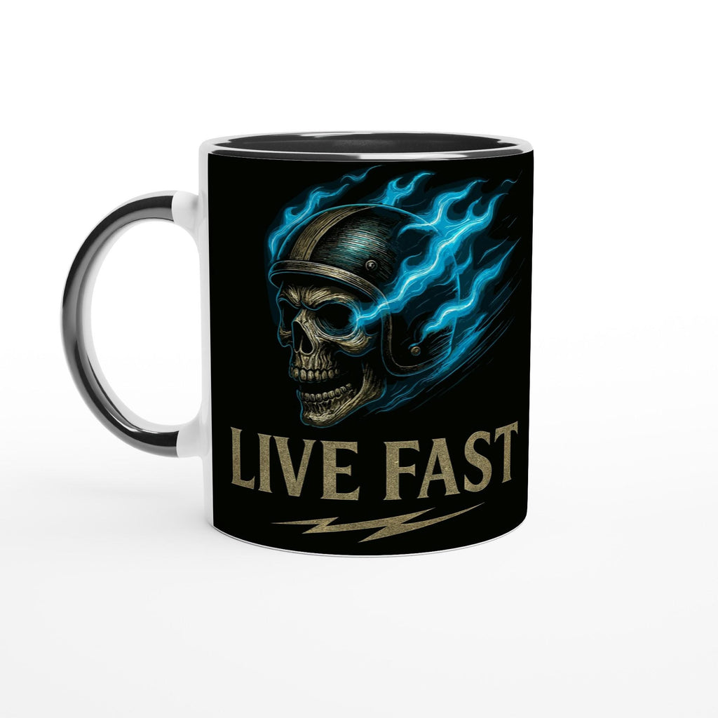 LIVE FAST – Bold Graphic Statement Design | Rebellisches Motiv für Fans von Speed, Freiheit & Urban Culture | Beidseitiger Druck