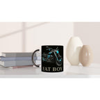 Harley Fat Boy Motorrad Tasse – Classic Cruiser Bike Design | Biker Mug | Motorcycle Art | Geschenk für Harley-Fans