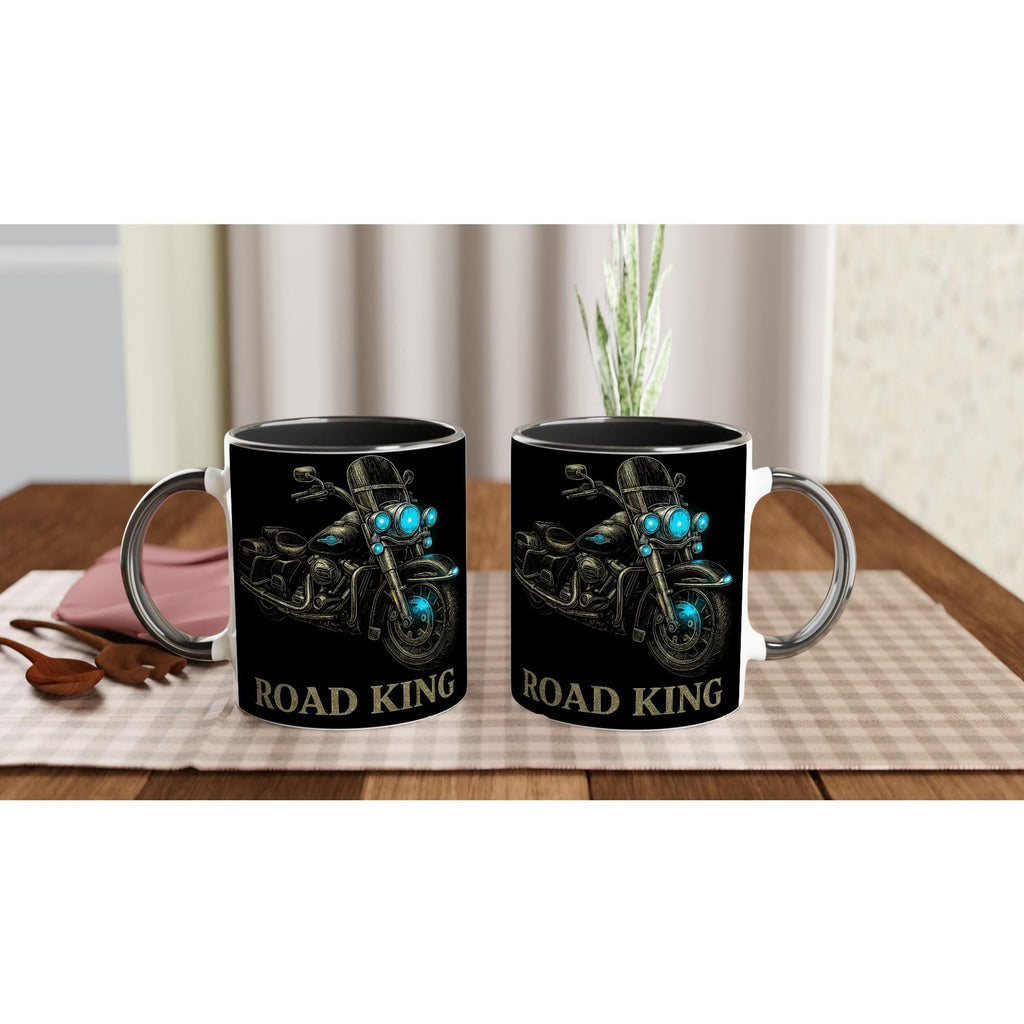 Harley Davidson Road King – Klassisches Biker Motiv | Motorcycle Artwork Touring Bike Illustration Geschenk für Harley Fans & Motorradfahrer