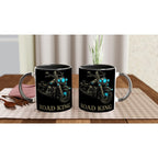 Harley Davidson Road King – Klassisches Biker Motiv | Motorcycle Artwork Touring Bike Illustration Geschenk für Harley Fans & Motorradfahrer