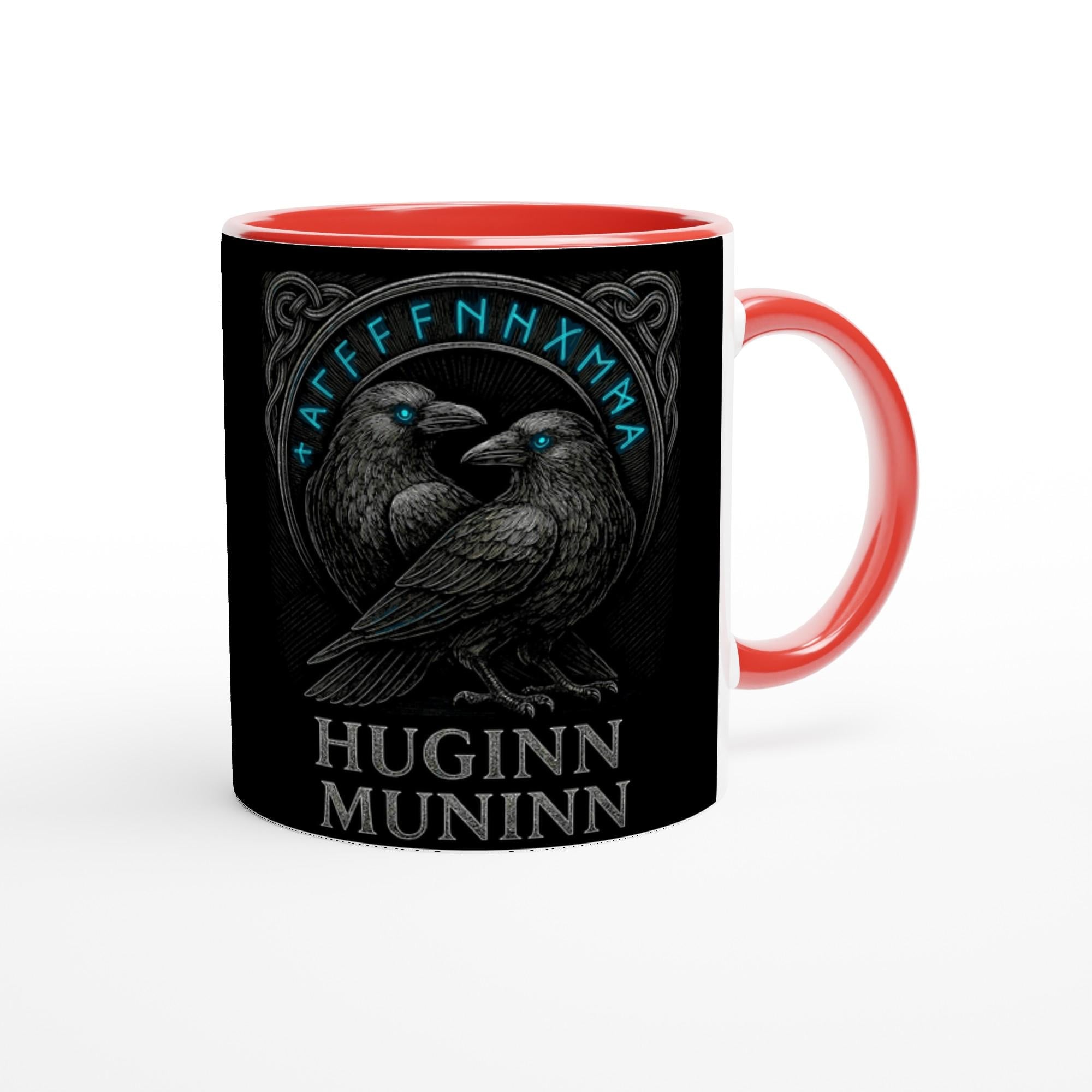 Huginn & Muninn – Odins Raben Motiv | Nordische Mythologie Illustration | Viking Raven Artwork | Black Edition